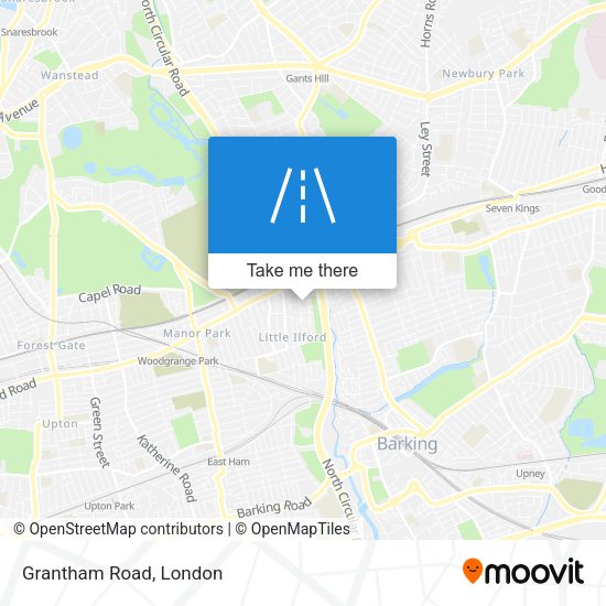 Grantham Road map
