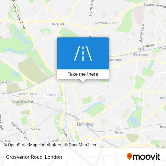 Grosvenor Road map