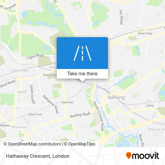 Hathaway Crescent map