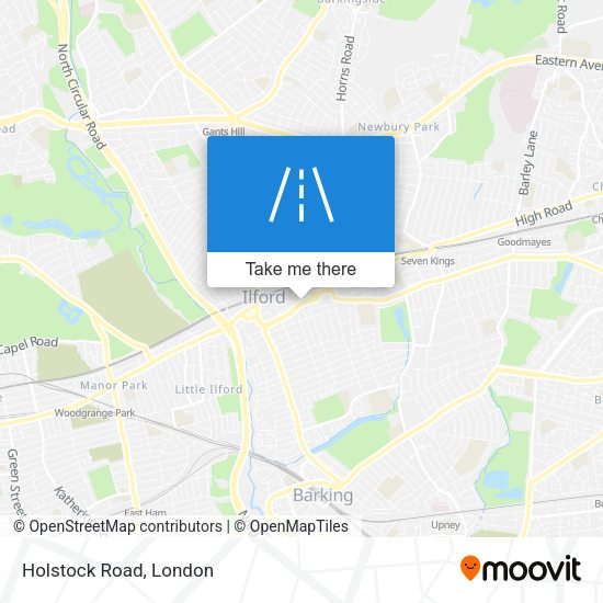 Holstock Road map