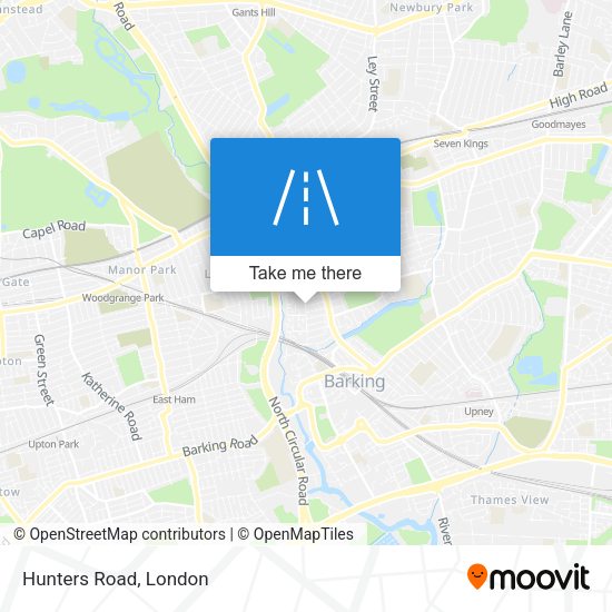 Hunters Road map
