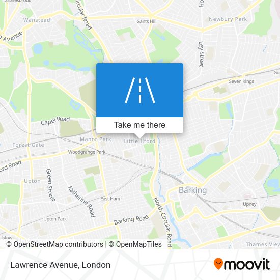 Lawrence Avenue map