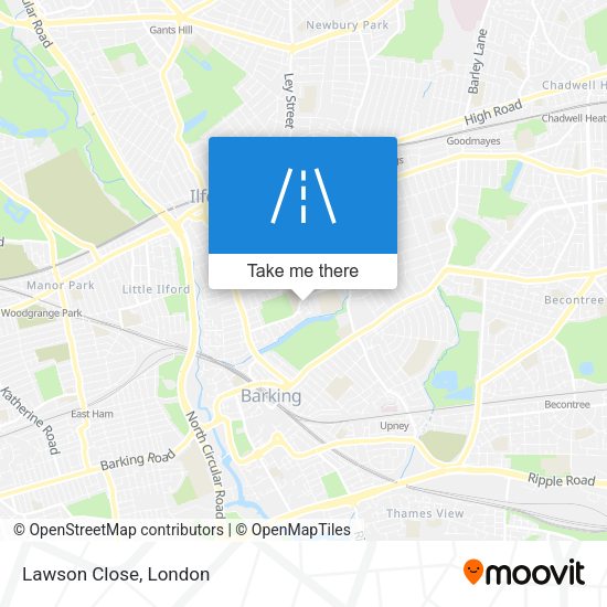 Lawson Close map