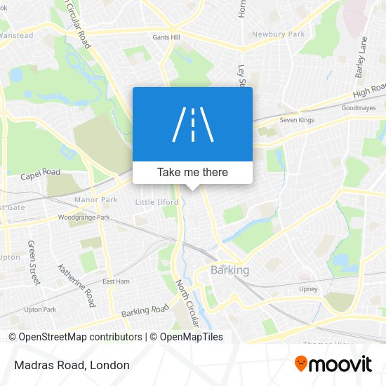 Madras Road map