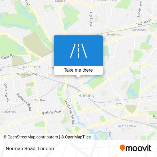 Norman Road map