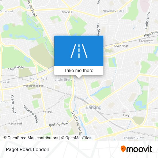 Paget Road map