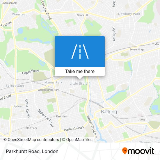 Parkhurst Road map
