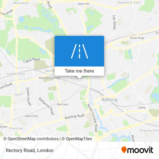 Rectory Road map
