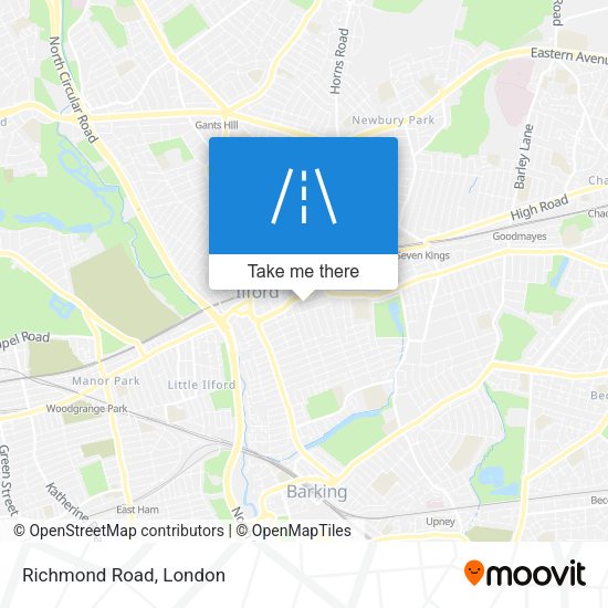 Richmond Road map