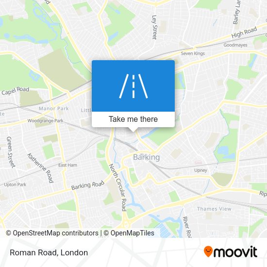 Roman Road map