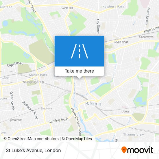 St Luke's Avenue map