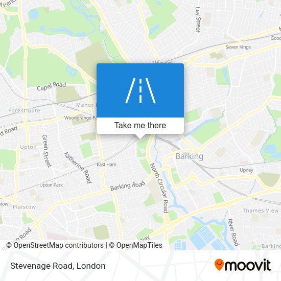 Stevenage Road map