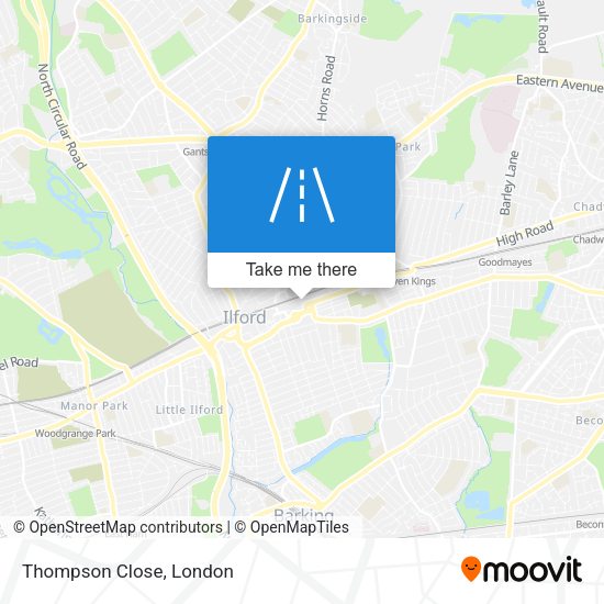 Thompson Close map