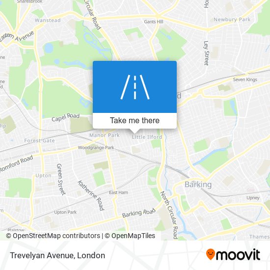 Trevelyan Avenue map