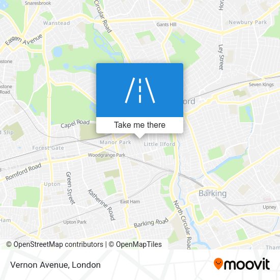 Vernon Avenue map
