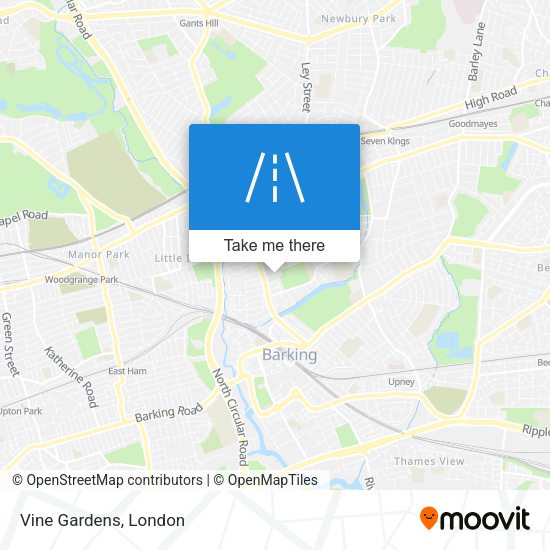 Vine Gardens map