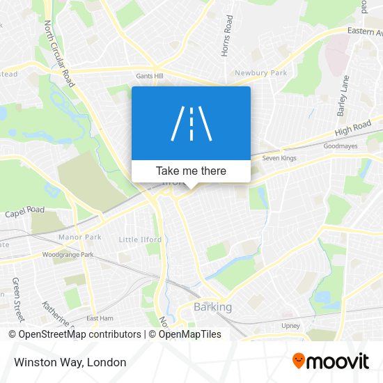 Winston Way map