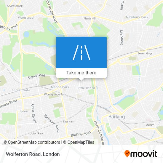 Wolferton Road map