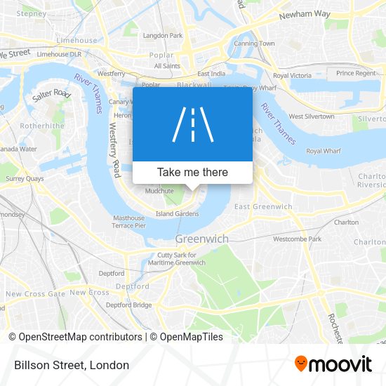 Billson Street map