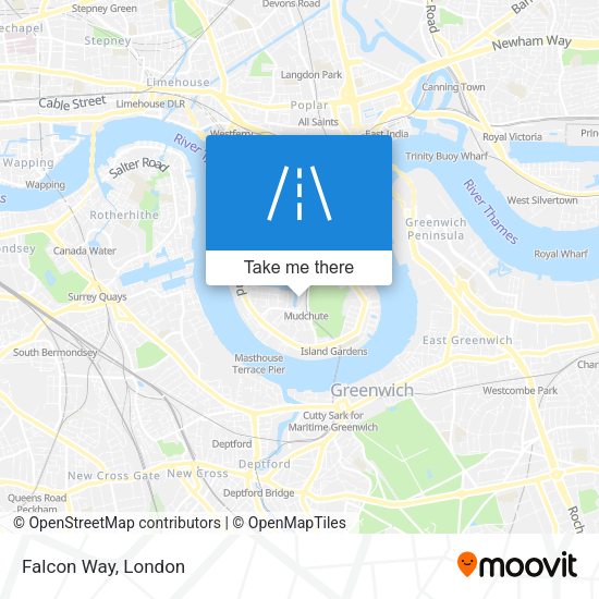 Falcon Way map