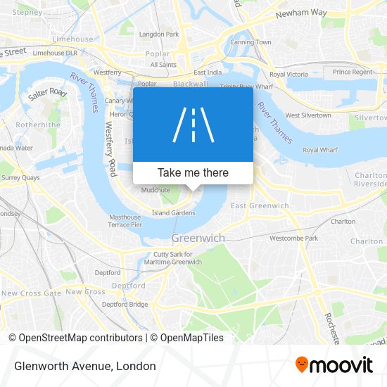 Glenworth Avenue map