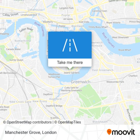 Manchester Grove map