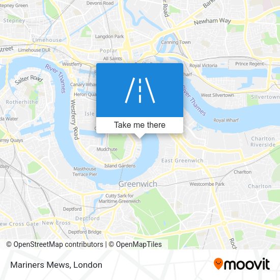Mariners Mews map