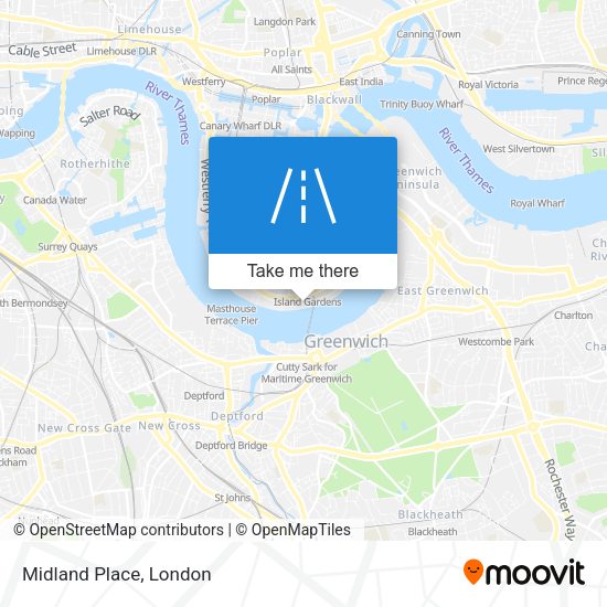 Midland Place map