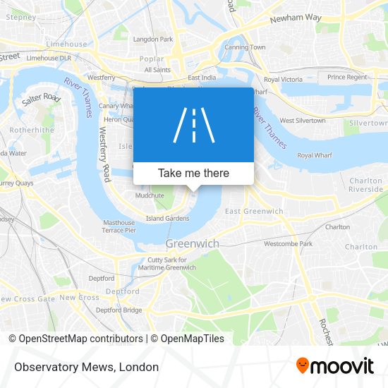Observatory Mews map