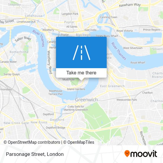 Parsonage Street map