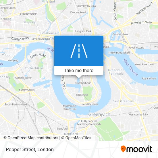 Pepper Street map