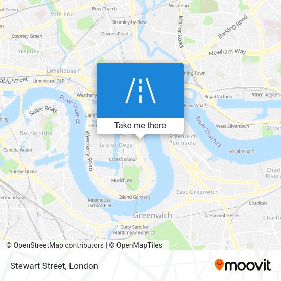 Stewart Street map