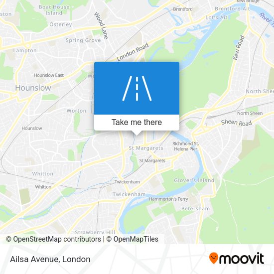 Ailsa Avenue map