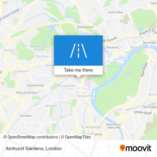Amhurst Gardens map