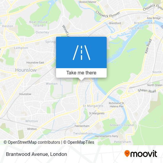 Brantwood Avenue map