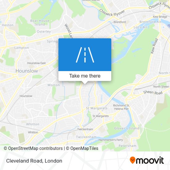 Cleveland Road map