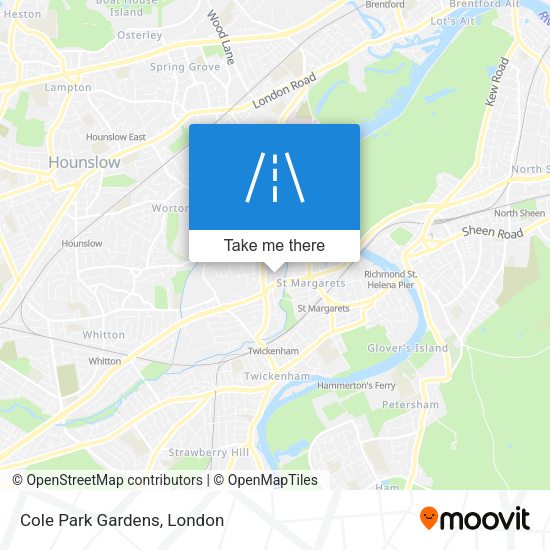 Cole Park Gardens map