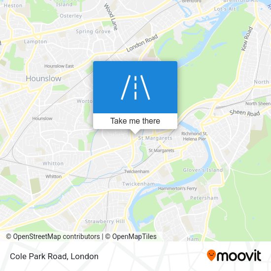 Cole Park Road map