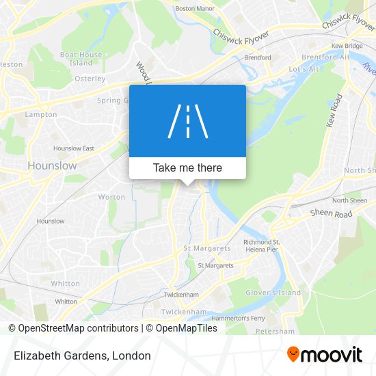 Elizabeth Gardens map