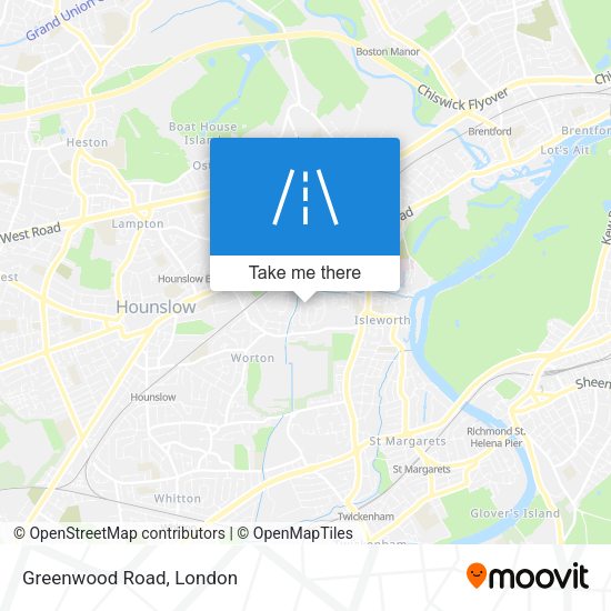 Greenwood Road map
