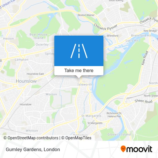 Gumley Gardens map