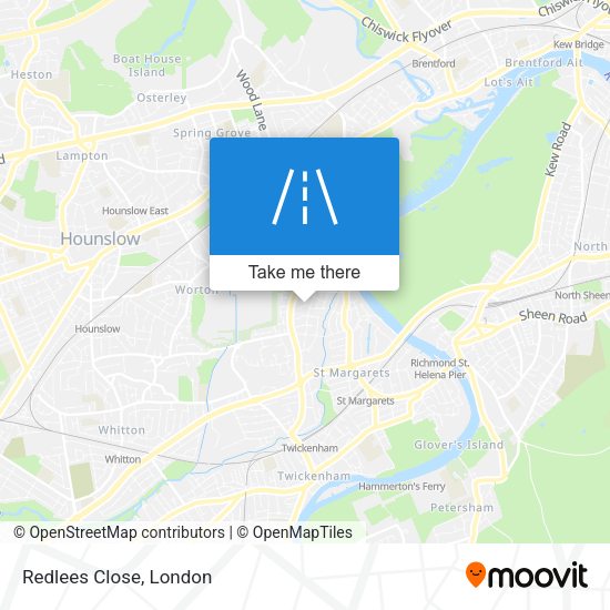 Redlees Close map