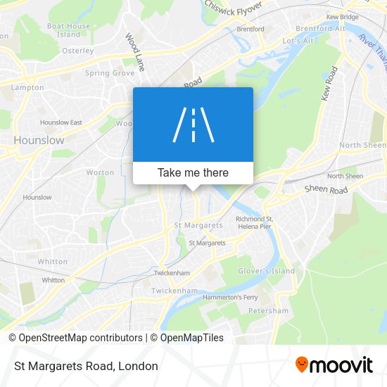 St Margarets Road map