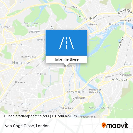 Van Gogh Close map