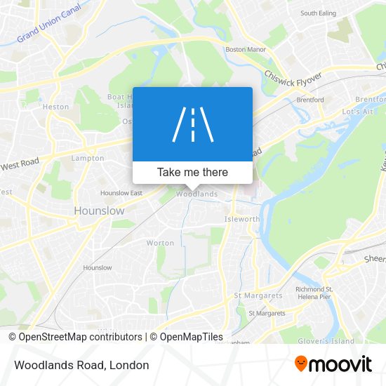 Woodlands Road map