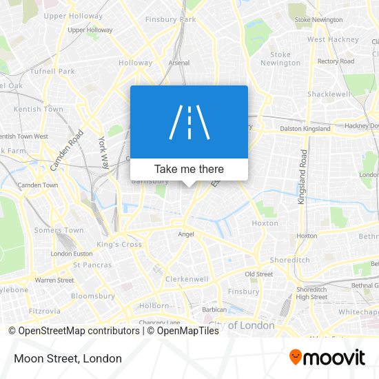Moon Street map