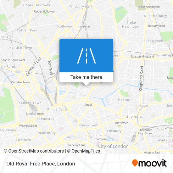 Old Royal Free Place map
