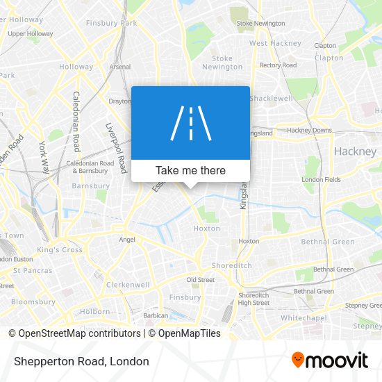 Shepperton Road map