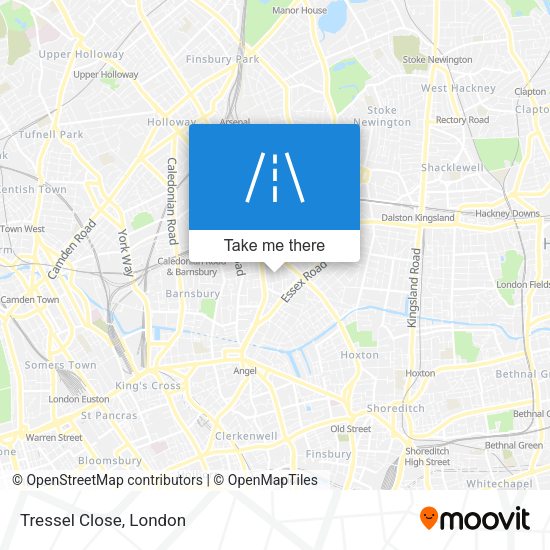 Tressel Close map