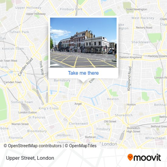 Upper Street map